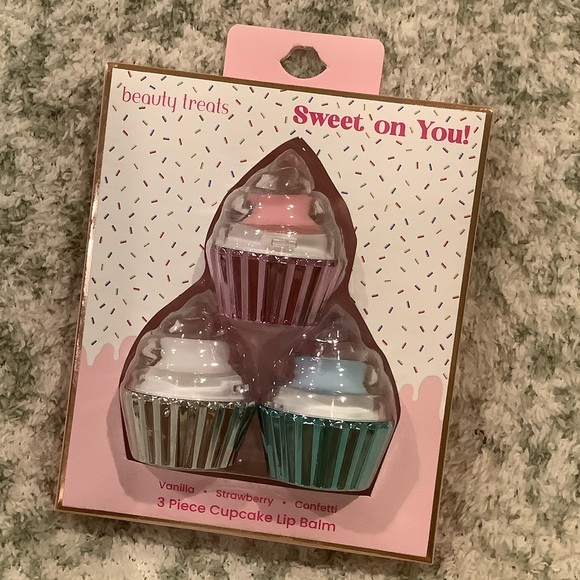 Beauty Treats Other - Beauty Treats Sweet On You Cupcake Lip Balm Trio Boxed Set NWT